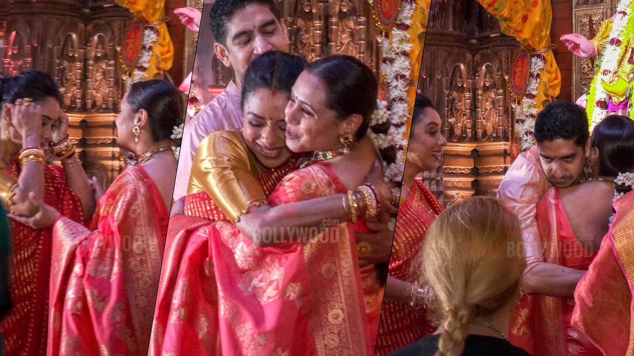 Rupali Ganguly - Rani Mukerji - Ayan HUG Moment | Sherlyn Chopra Touch Rani FEET | Day 3 Durga Puja