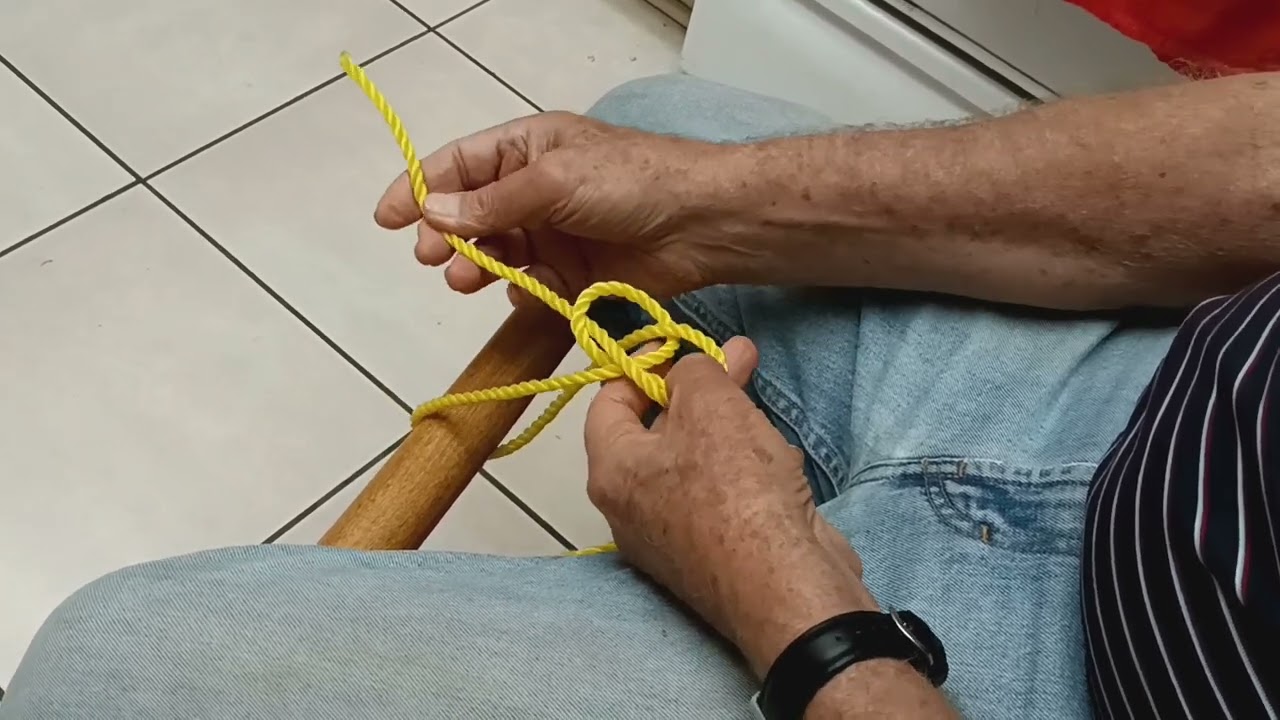 Bowline knot secured with a Scott's lock