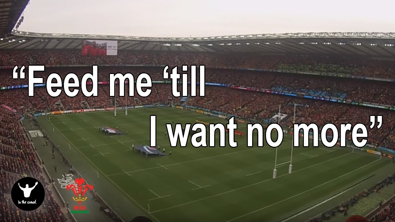 Loud Wales fans sing National Anthem, Bread of heaven & Land of my Fathers at rugby World Cup