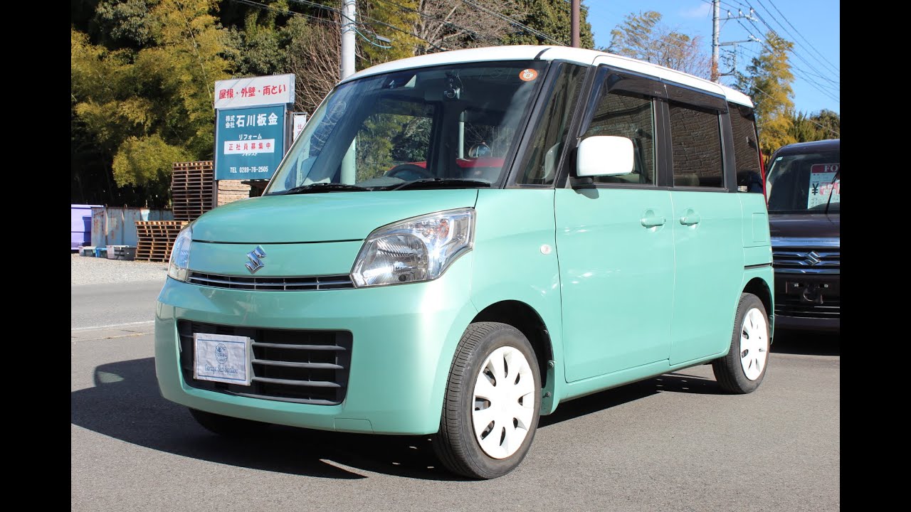 【スズキ　スペーシア（MK32S）X　フォレストアクアメタリック／ホワイトルーフ】～栃木県鹿沼市　ガレージ　シースワロー　展示車（中古車）紹介～