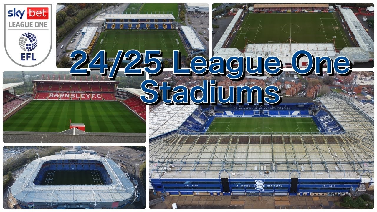 League 1 Stadiums 2024/25, by drone