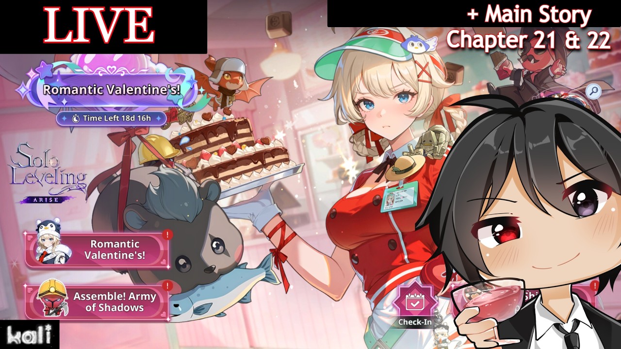 【Solo Leveling: Arise】Event Story: Romantic Valentine's + Main Story: Chap.21 & 22 Playthrough