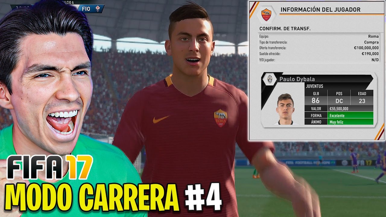 WE'RE SIGNING PAULO DYBALA FOR ROMA IN FIFA 17! #4