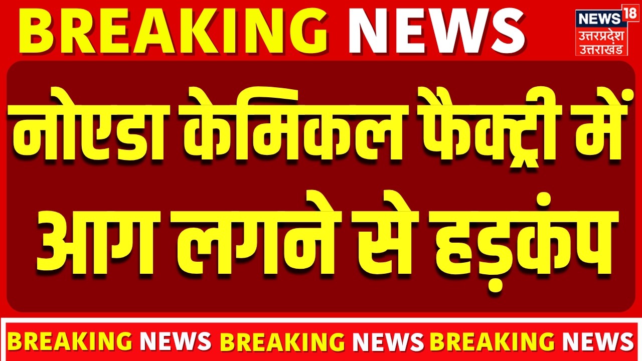Noida Sector 59 Fire News: नोएडा केमिकल फैक्ट्री में लगी भयानक आग, मची अफरा-तफरी | Breaking News