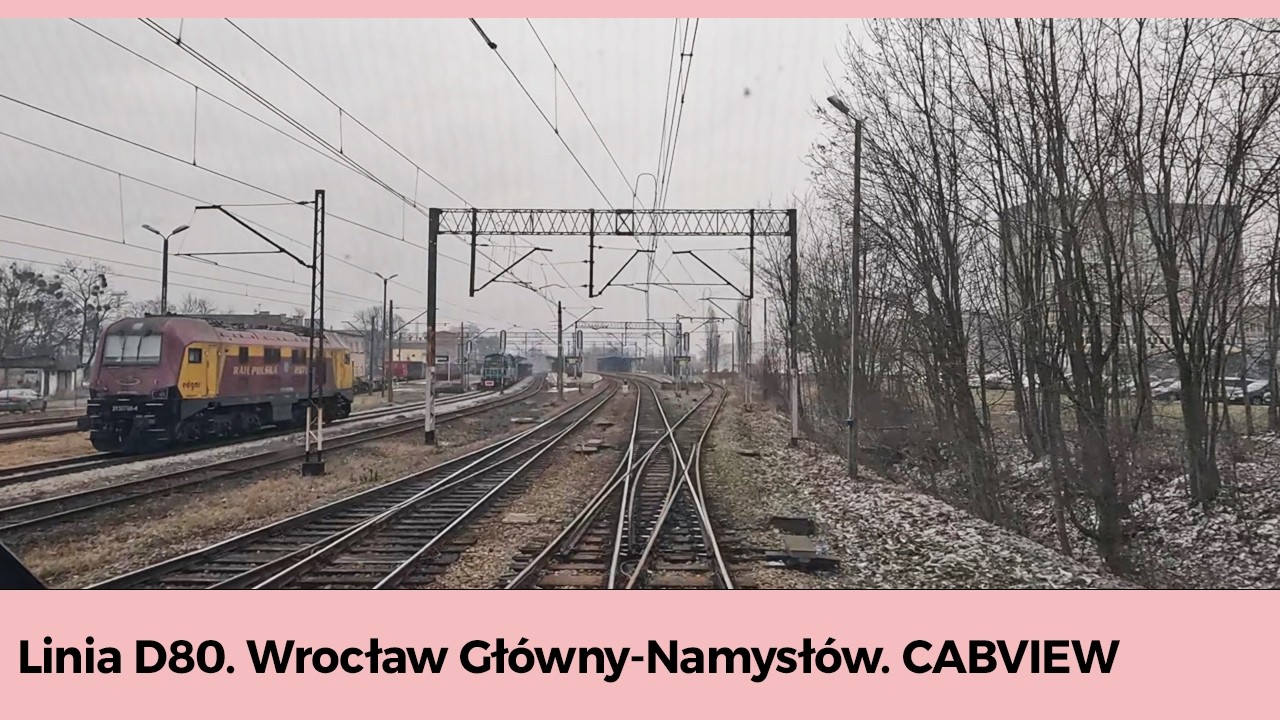 D80 Wrocław Gł&oacute;wny - Oleśnica - Namysł&oacute;w CABVIEW