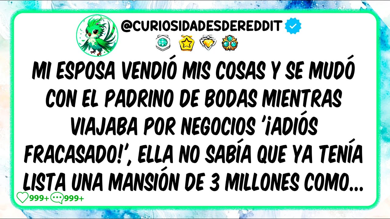 Mi esposa VENDIÓ mis cosas y se mudó con el padrino de bodas mientras viajaba por negocios