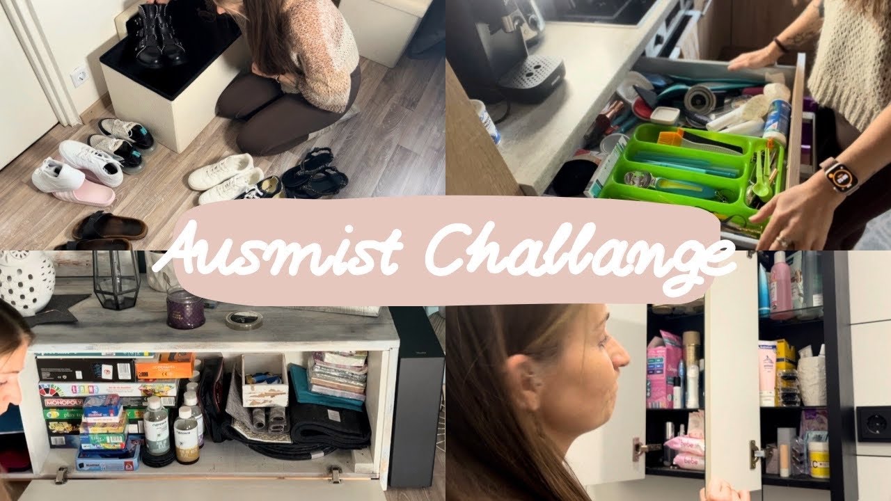 Challenge, wie viele Dinge schaffe ich in 1 Stunde auszumisten? Ausmistmotivation, Minimalismus 