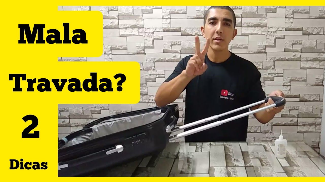 🆘 Carrinho da mala travado - Mala travada - Alça da mala travada - Idéias Incríveis