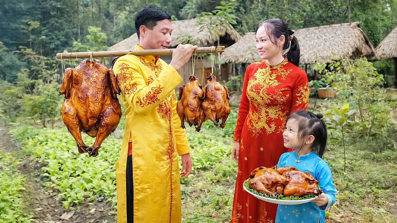 How to Cook Whole Grilled Chicken to Sell at the Market with My Family – Caring for the Chickens