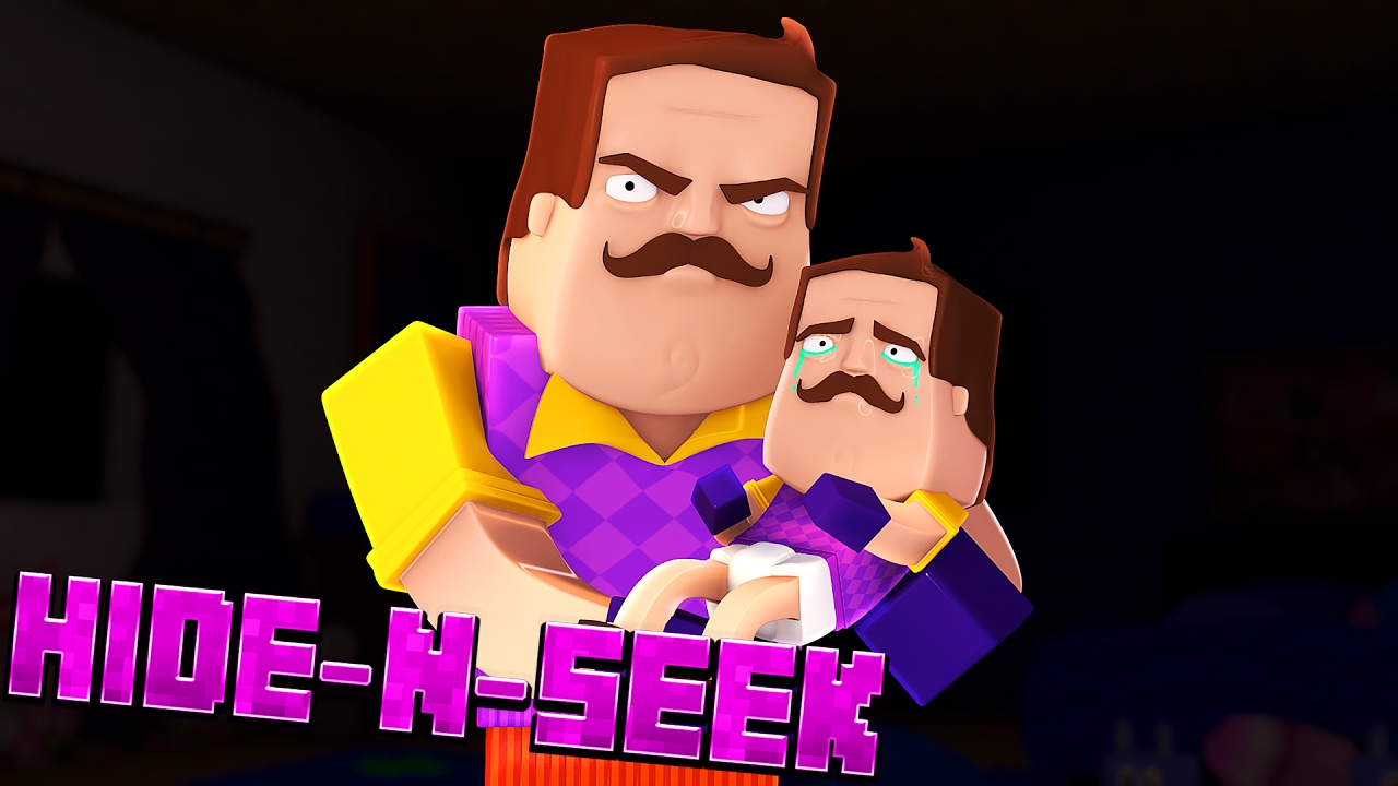 NEIGHBOR HAS A BABY?! Minecraft Hello Neighbor HIDE N SEEK