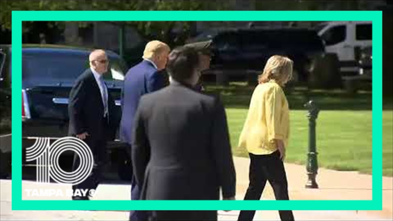 President Trump arrives at West Point
