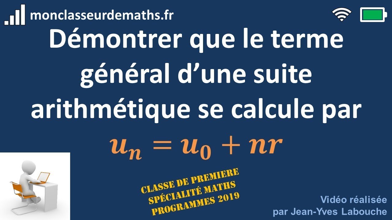 Démontrer l'expression du terme général d'une suite arithmétique