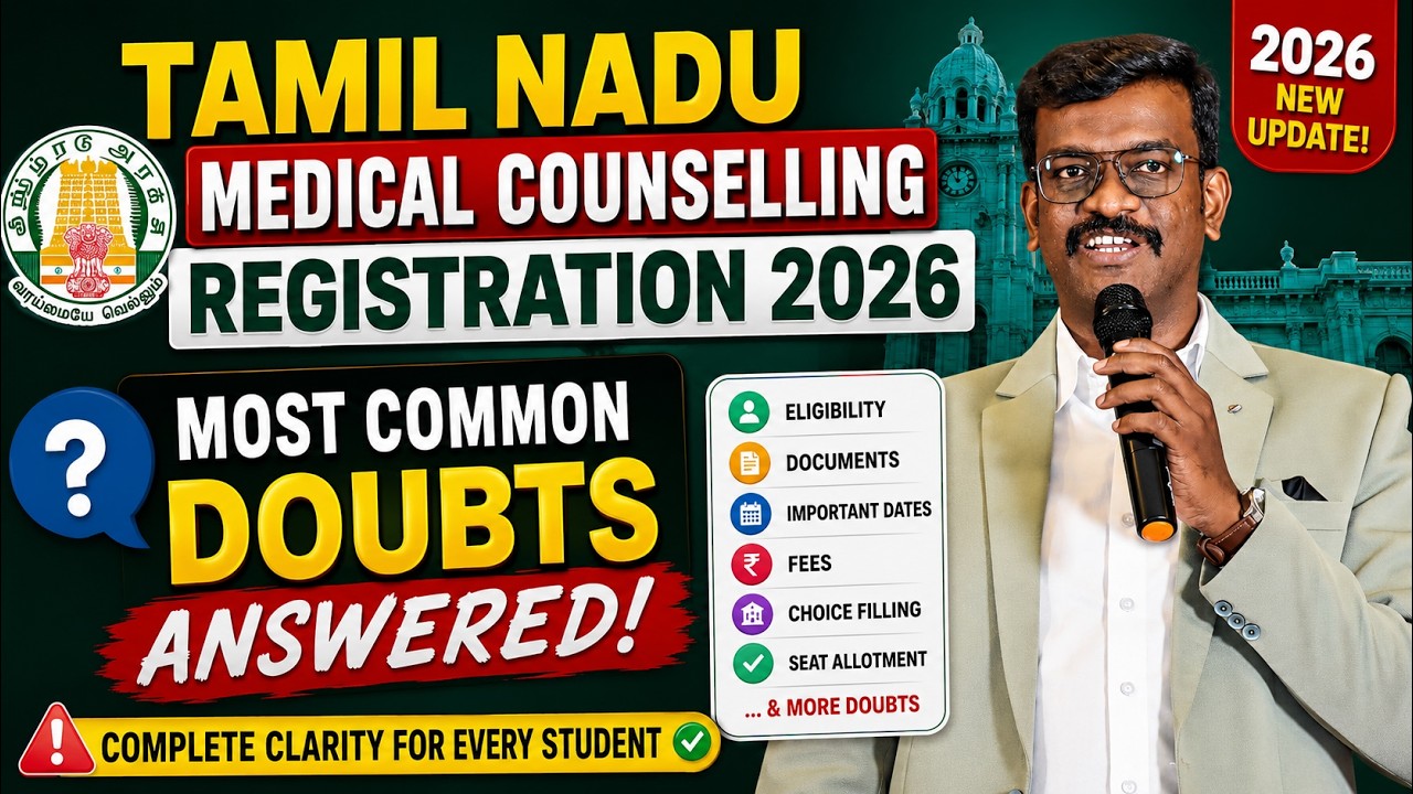 Most Common Doubts in Tamil Nadu Medical Counselling - Answered | Mizpah Academy | NEET 2026