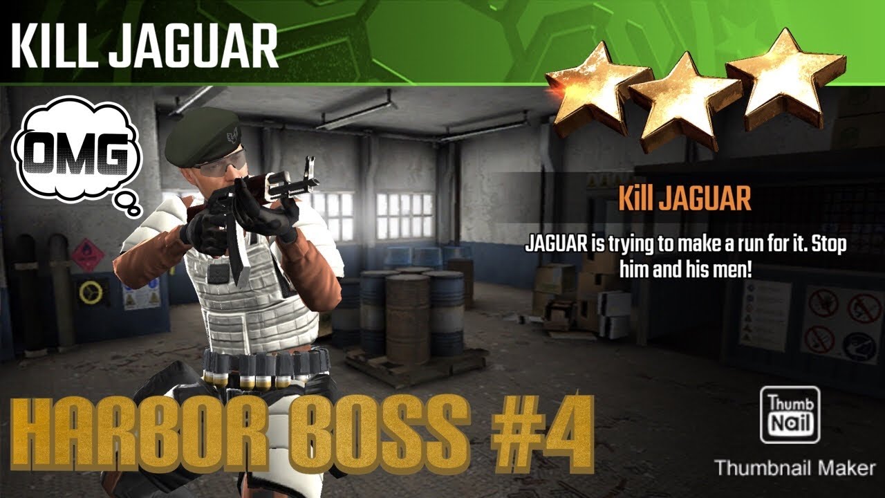 Kill Jaguar, Sniper Strike Special Ops Boss #4- Harbor (boss/ zone 11)