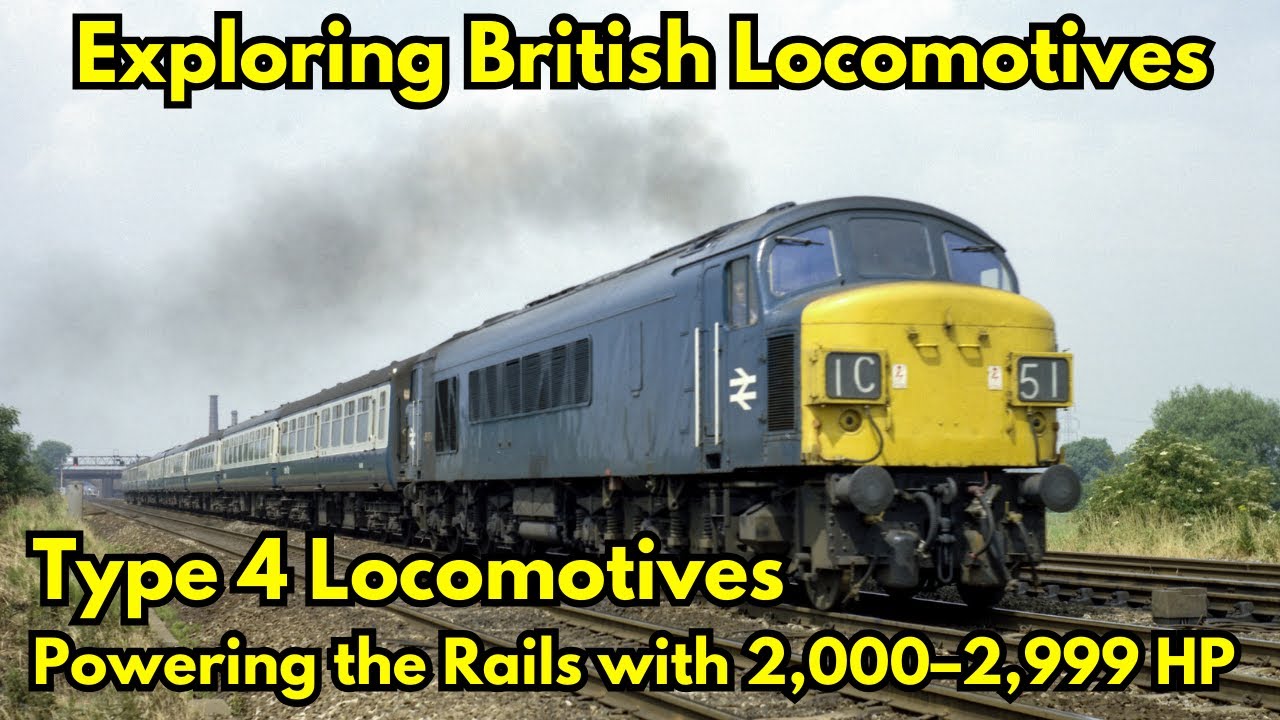 British Rail's Type 4 Locomotives: Powering the Rails with 2,000&ndash;2,999 HP #locomotives #britishrail