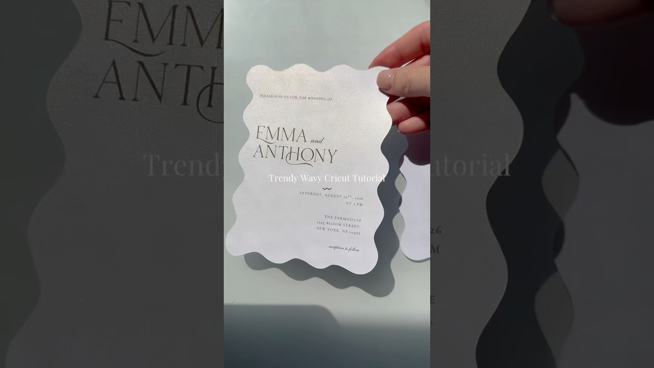 Урок по вырезанию волнистых узоров на Cricut #cricut #cricuttutorials #diyinvitation #diyinvites ...