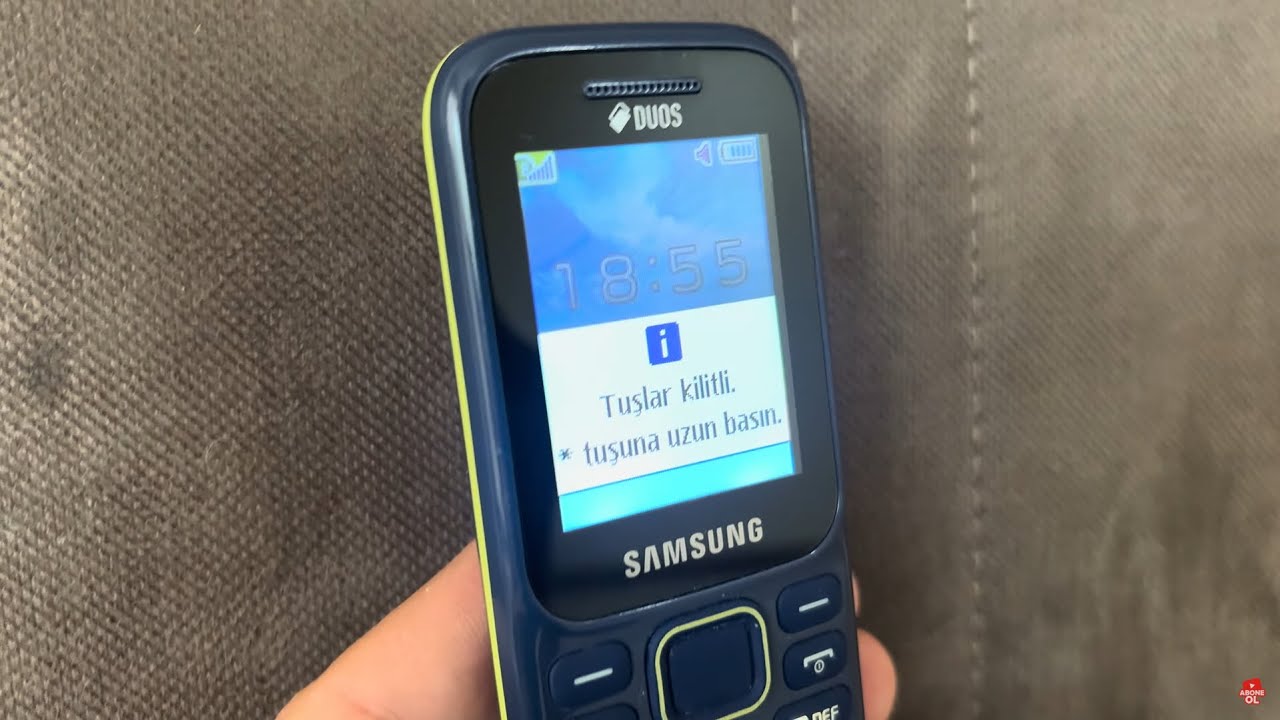 Samsung tuşlu telefonlarda otomatik tuş kilidi nasıl kaldırılır?