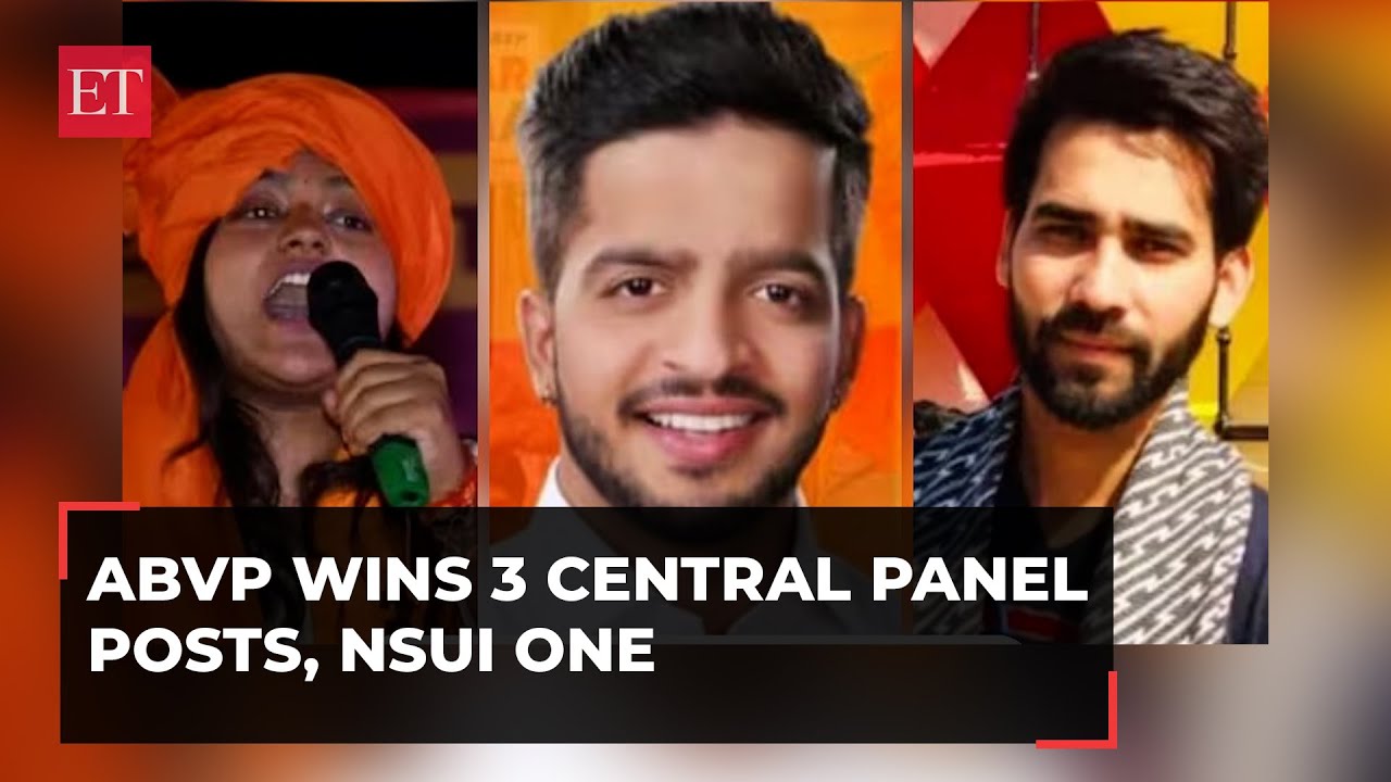 DUSU polls: ABVP wins 3 central panel posts, NSUI one