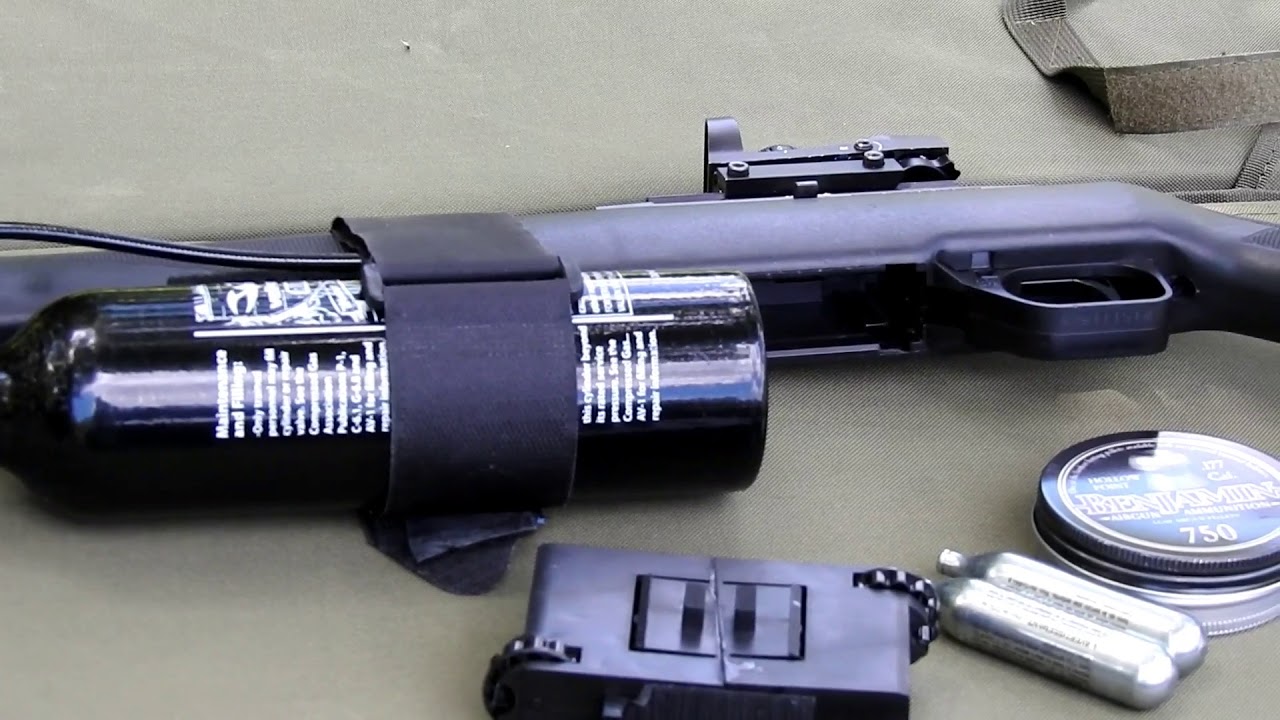 Crosman 1077 with 12oz Paintball Canister Chrony Test