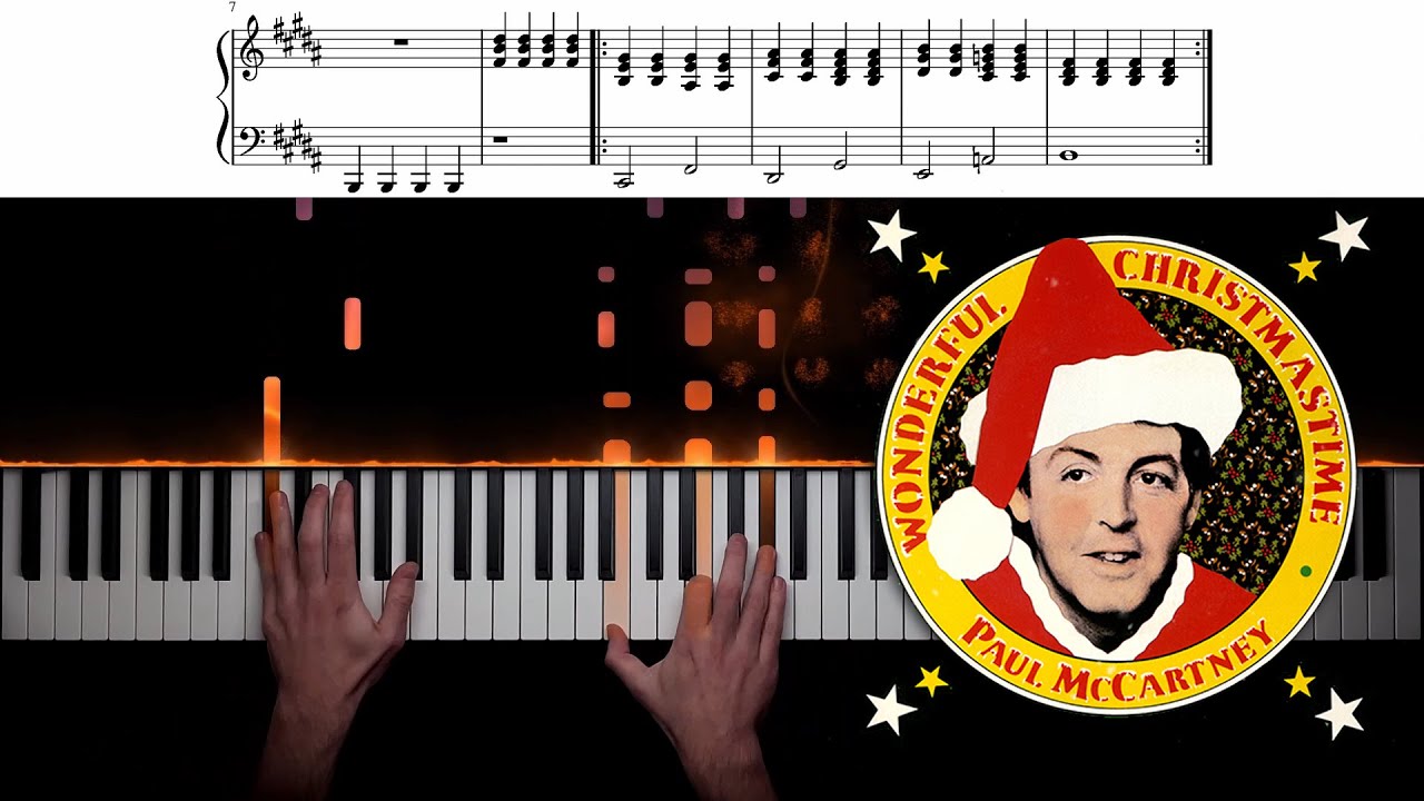 Wonderful Christmastime - Paul McCartney | Piano Cover + Sheet Music