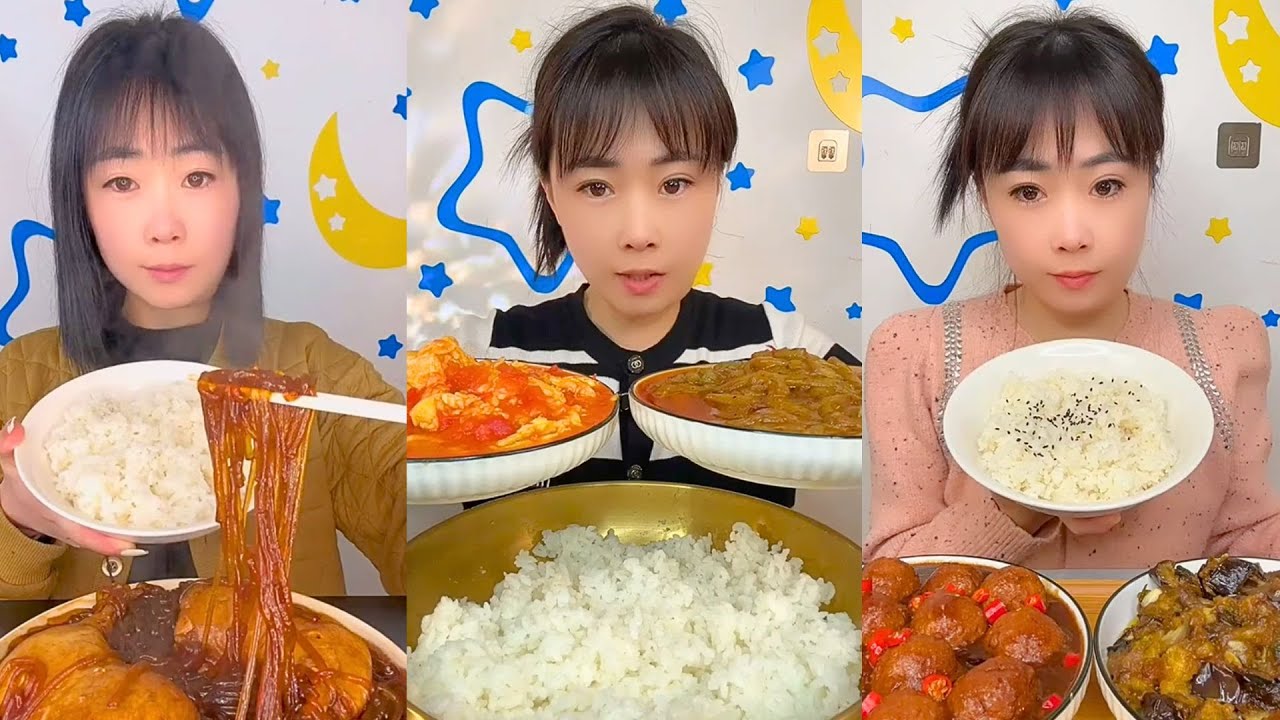 Chinese Bread and Noodle Eating Show | Quiet Mukbang Food Video #62