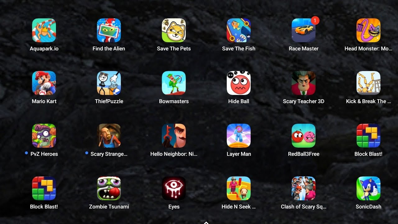 Save The Doge, SpongeBob Krusty, Bowmasters, Stumble Guys, Roblox, Minecraft, Free Fire, Red Ball 4