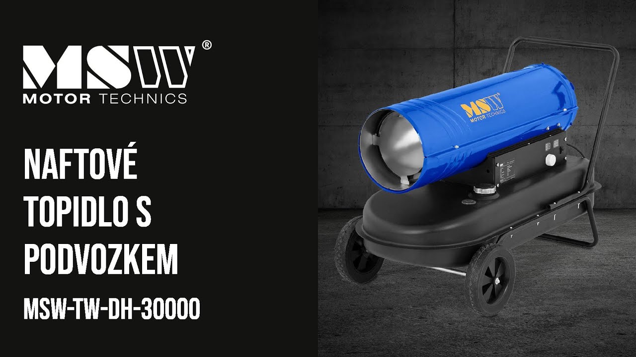 Naftov&eacute; topidlo s podvozkem MSW Motor Technics MSW-TW-DH-30000 | Představen&iacute; produktu 10060851