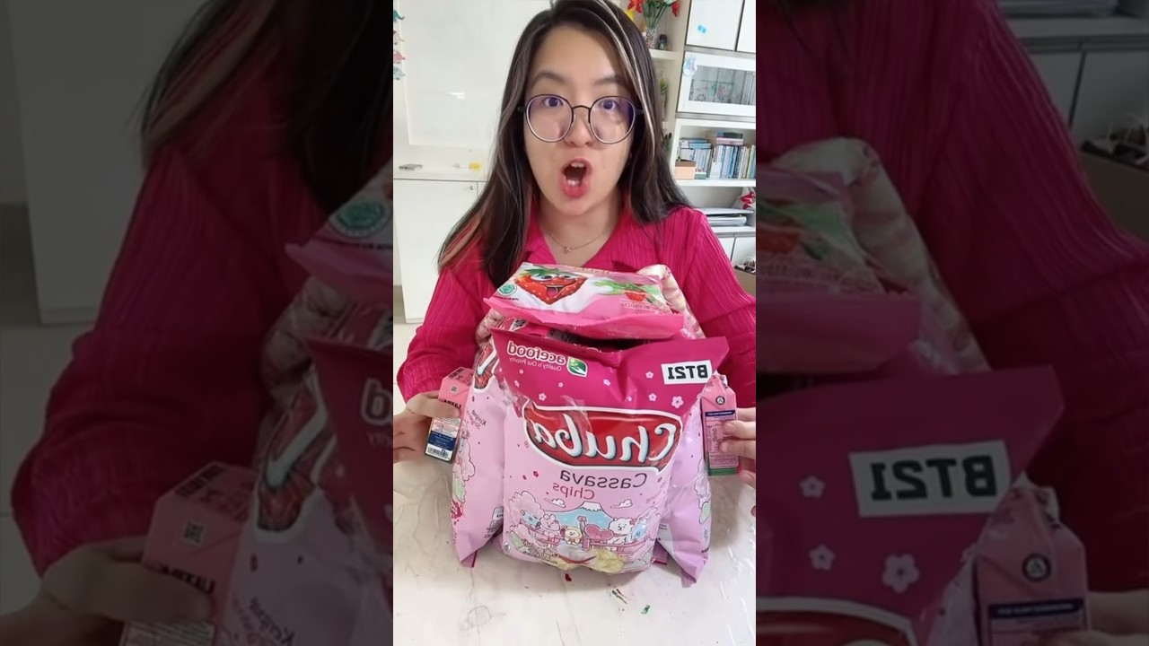BIKIN TAS SNACK YANG LAGI VIRAL CHECKKK! SERBA PINK!😍💅 