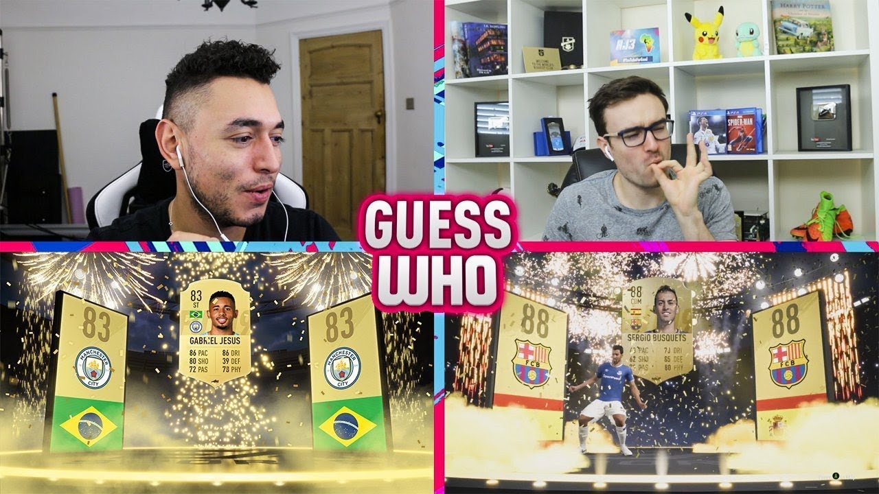 THIS IS GETTING SILLY 😱 INSANE GUESS WHO FIFA vs AJ3 (GUESS WHO PACKS)