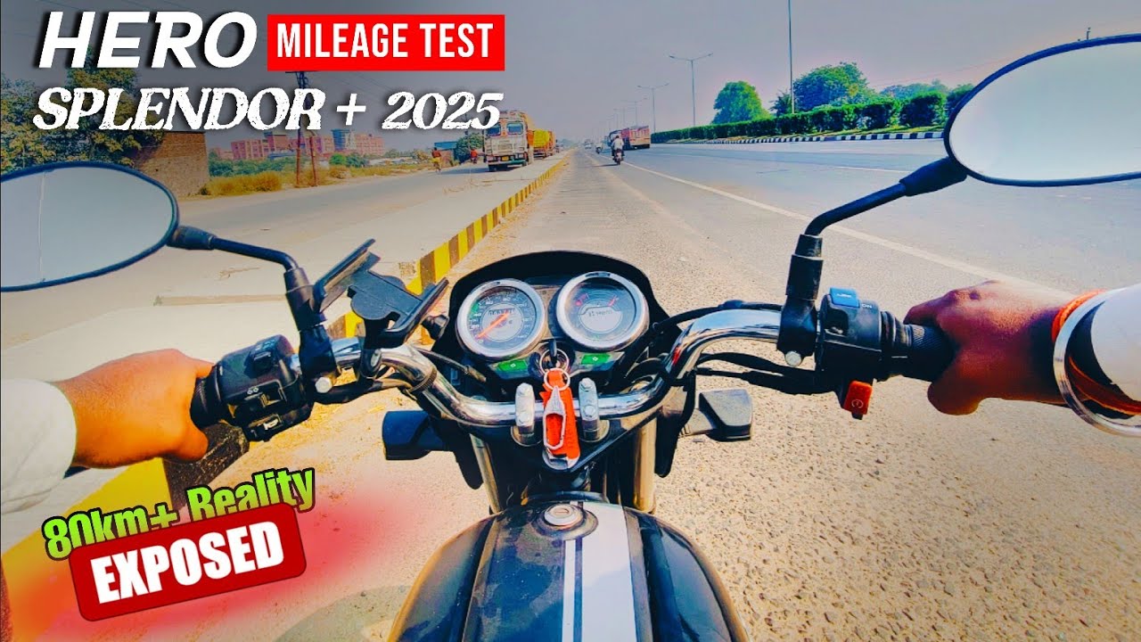 New 2025 Splendor Plus 01 Mileage Test | Hero Bike Average 1L Petrol | Shocking Result!
