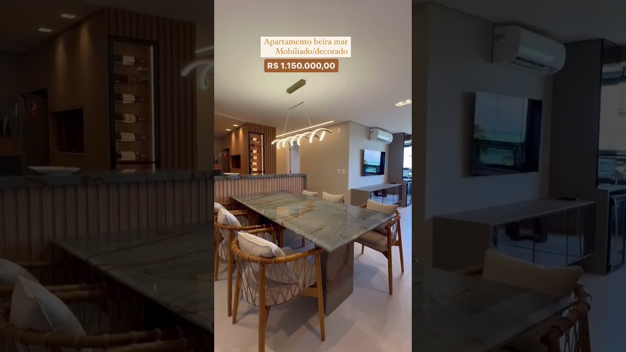 Apartamento beira mar Mobiliado/Decorado Jo&atilde;o Pessoa