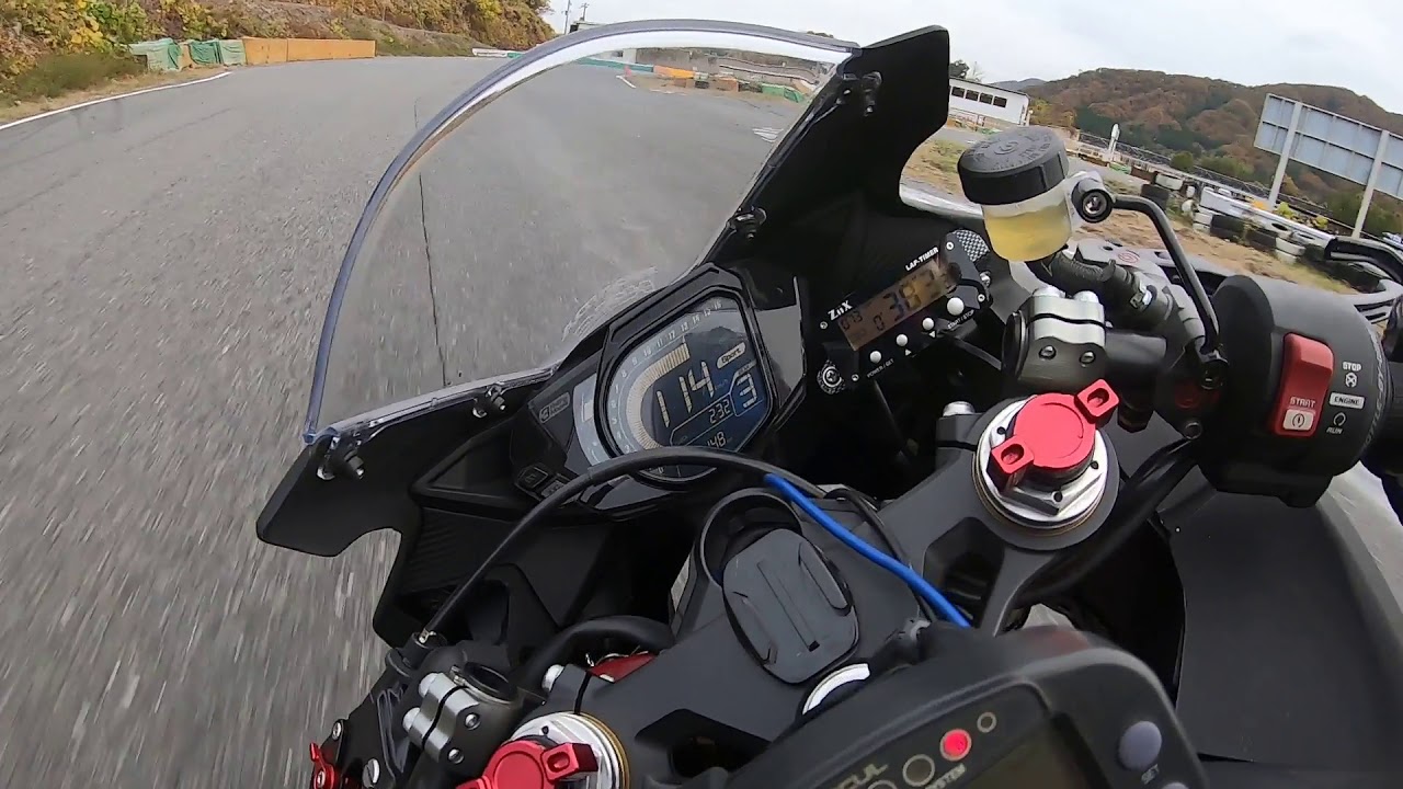'20 11/25 本庄サーキット CBR250RR ライダー視線動画 44秒39