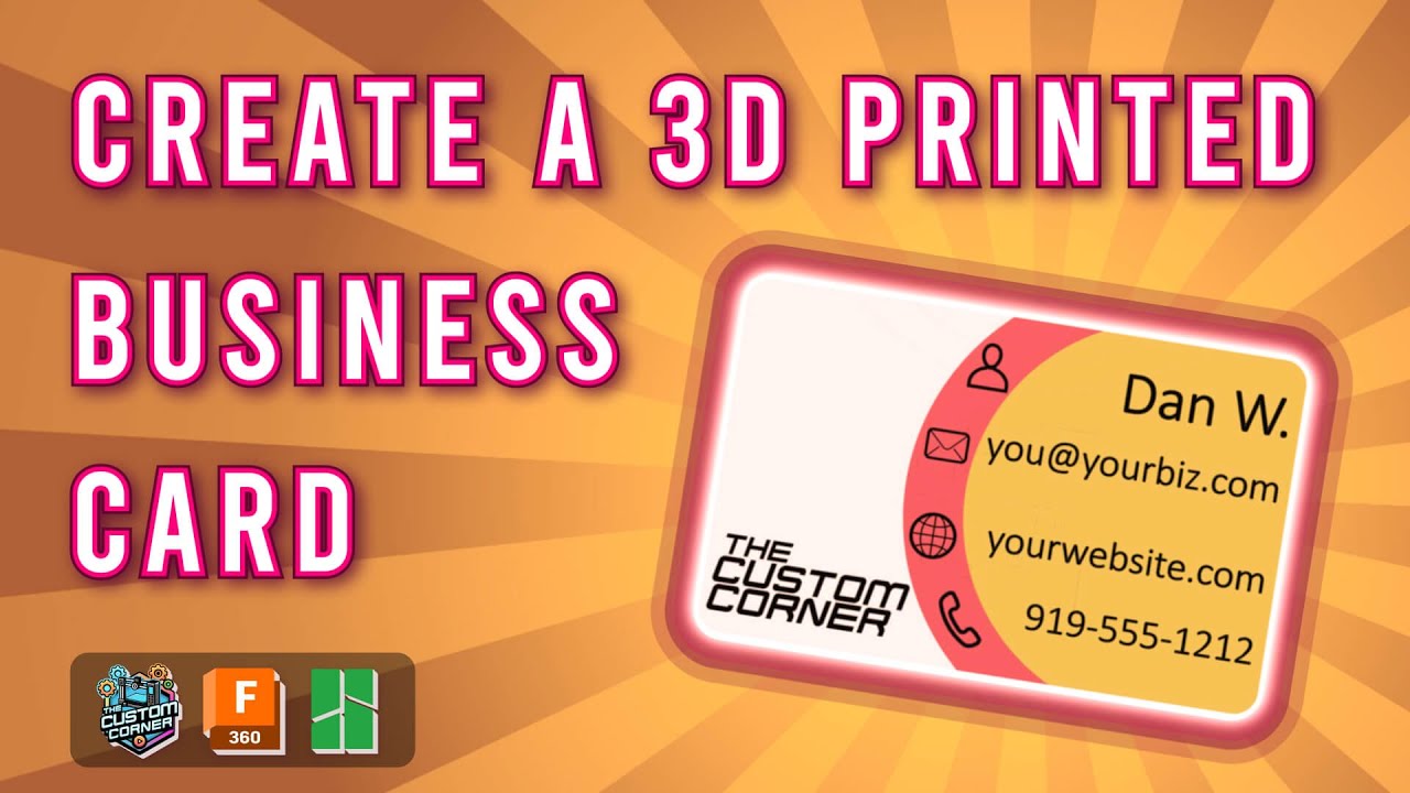 How to 3D Print a Custom Business Card – Step-by-Step Tutorial!