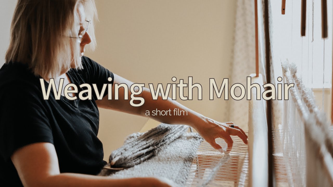 Weaving a Mohair Rug on a Floor Loom — Relaxing Short Film