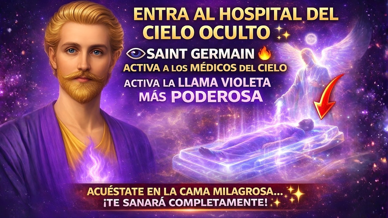 ENTRA AL HOSPITAL DEL CIELO 😱 SAINT GERMAIN ACTIVA LLAMA VIOLETA 🔥 ¡SÁNATE HOY! AHORA TOTAL YA!