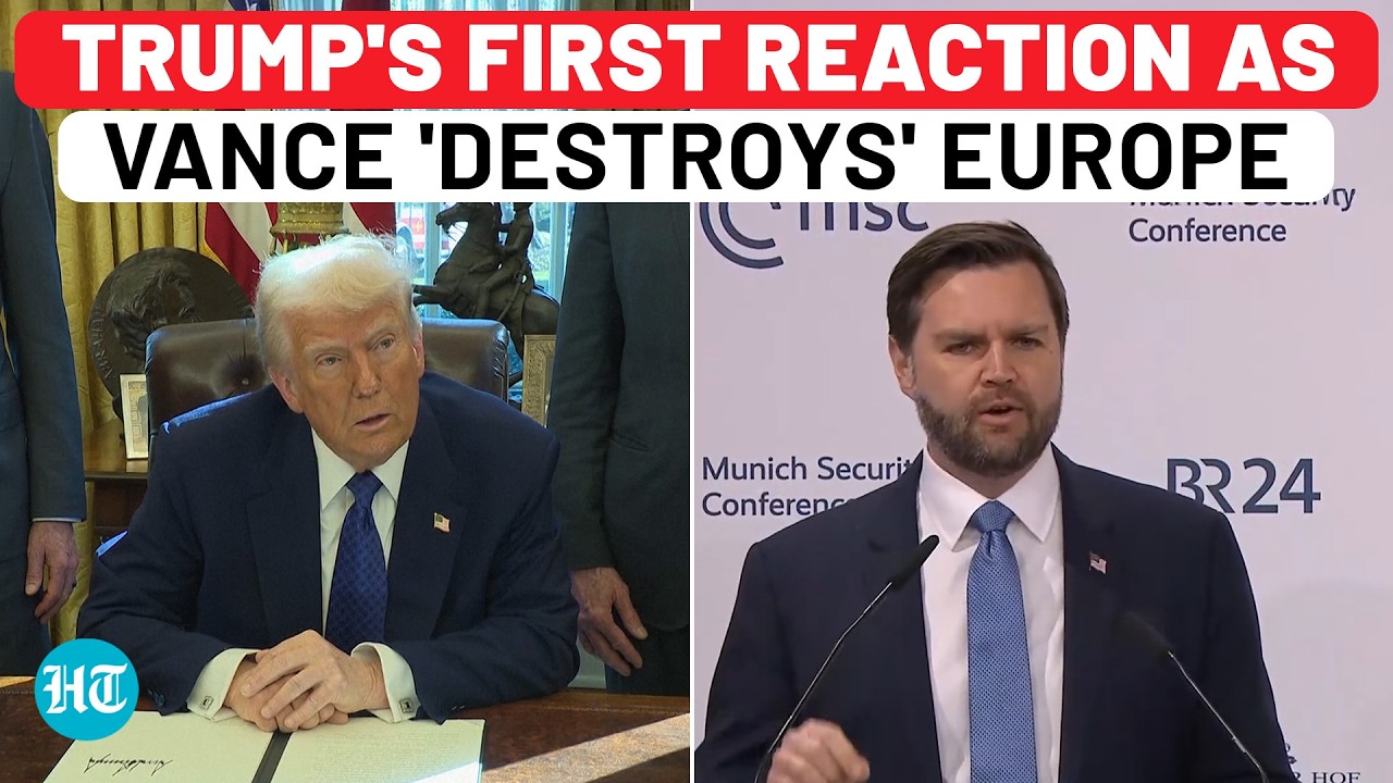 On Cam: Trump's First Reaction To Vance Shaming Europe Leaders To Their Faces | USA | Munich