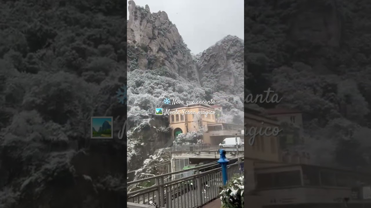 ❄️✨“No Monte Serra, ondeofrioabraçaocéua nevechegoucomoumsonho raroetransformoucada segundoempoesia