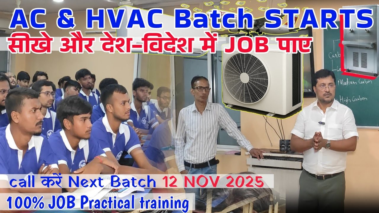 Join Best AC & HVAC Technician Training in India – 100% Practical | VRF, Chiller & Commercial System