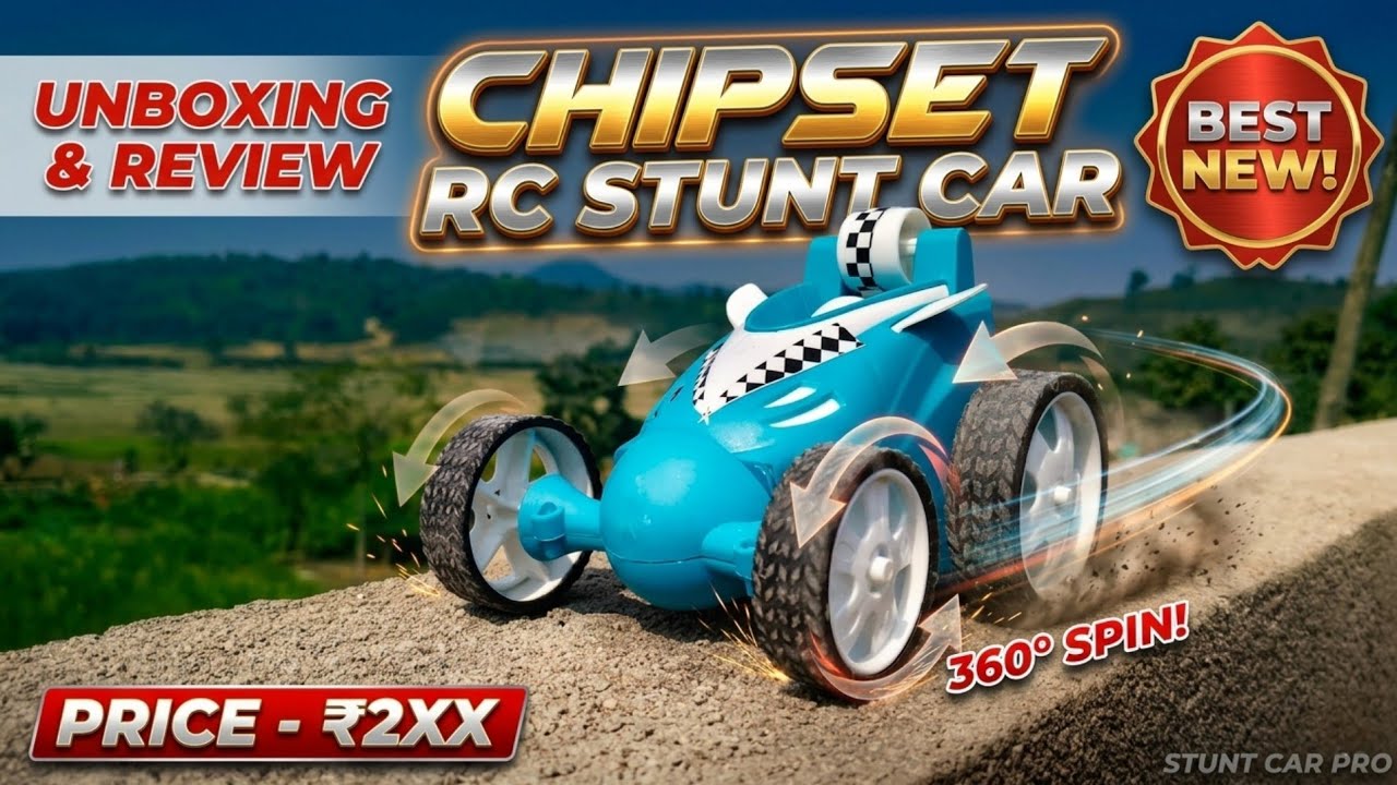Chipset Rc Stunt Car Unboxing & Review _Crazy 360 Flip 🙃 _ Price - 2XX Rahul'sToyworld 