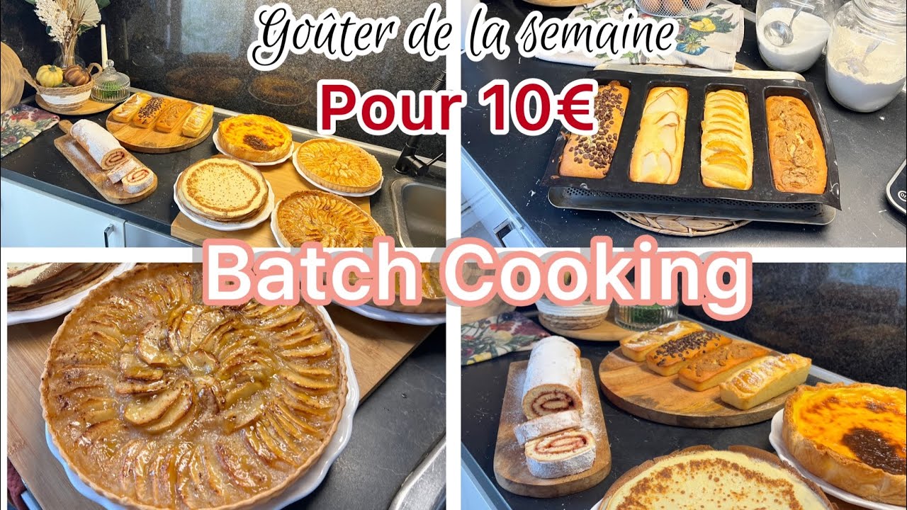 Je prépare le goûter de la semaine pour 10€ 💰
