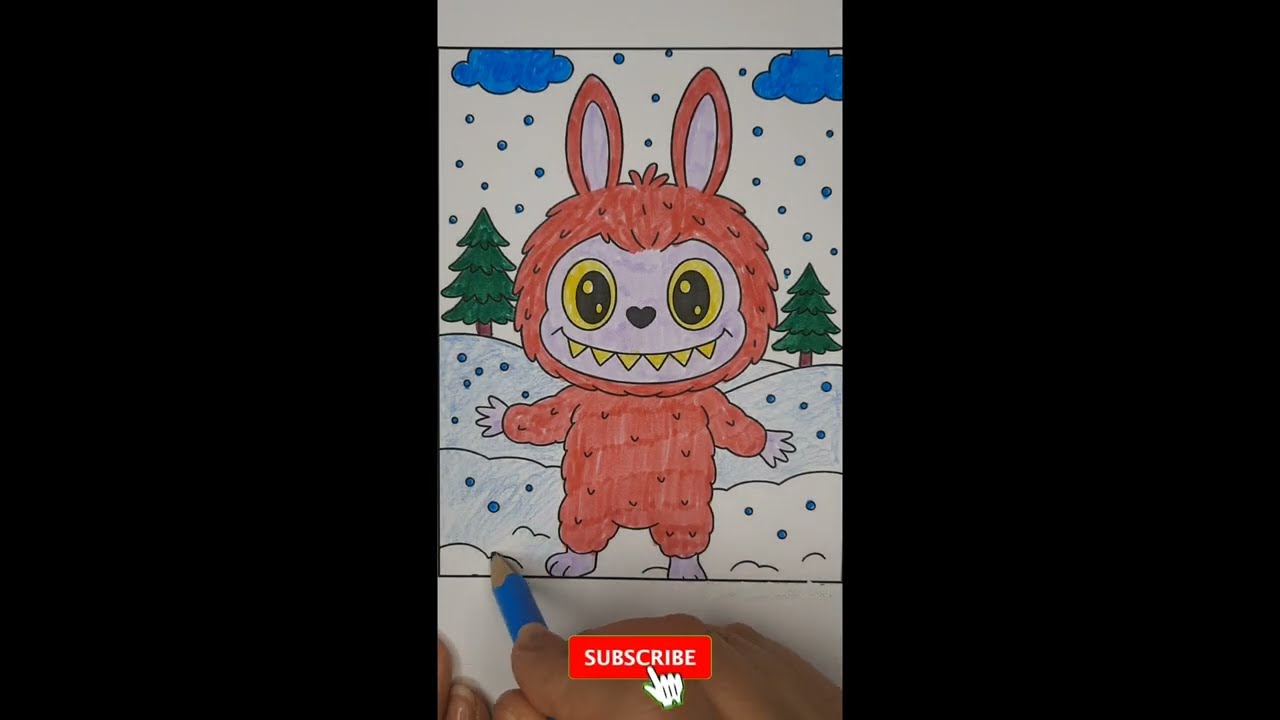 🌲❄️Labubu in the Snowy Forest!💫#Labubu #SnowyForest #Winte #Snow #Cozy