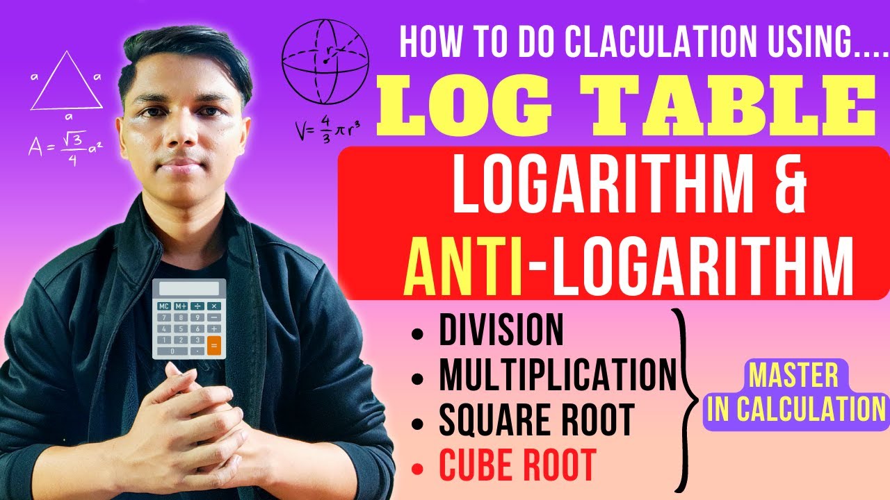 Learn Log Calculation | Logarithm & Anti-Logarithm | Log Table Calculation | square/cube Root #nie