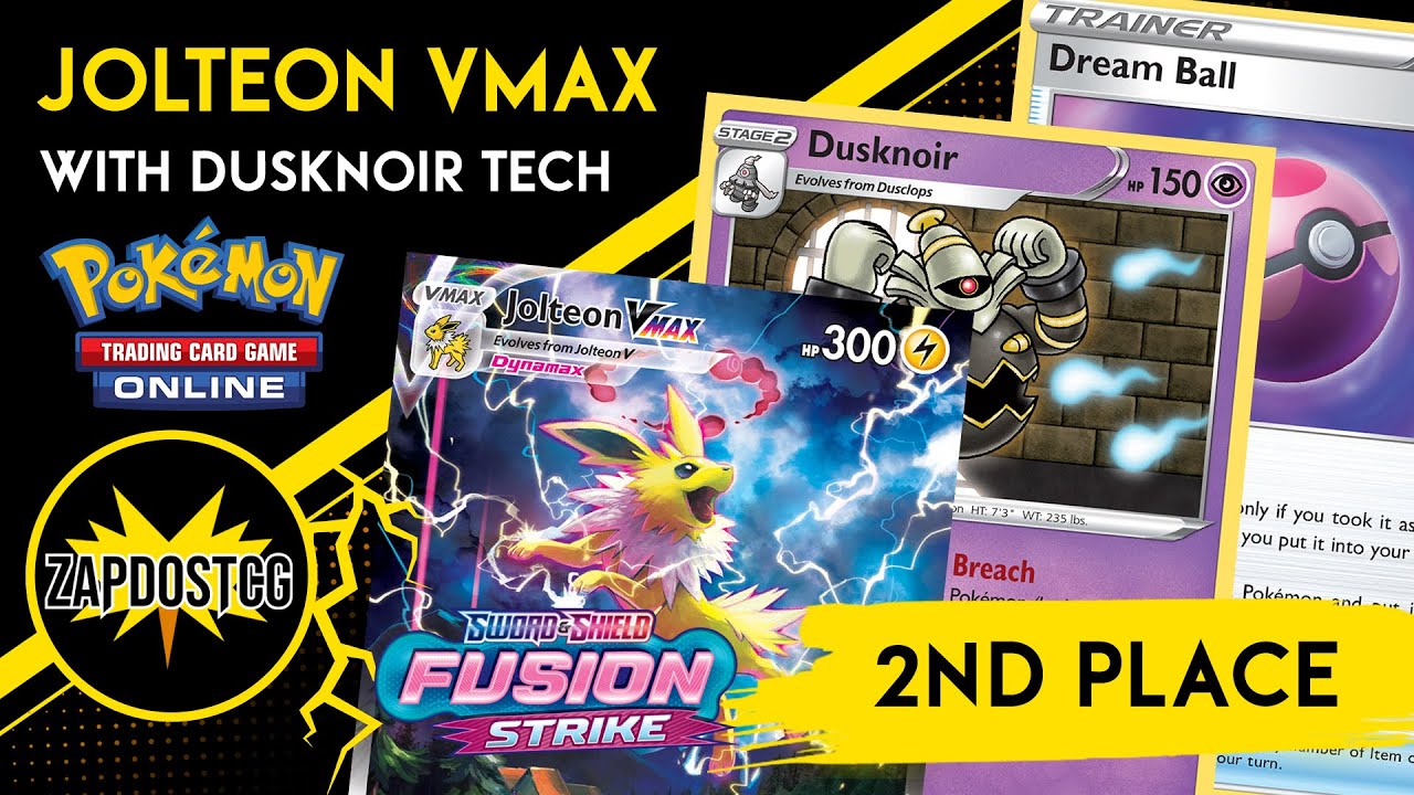 2nd Place Jolteon VMAX Deck With Dusknoir Tech is AWESOME! (Pokemon TCG)