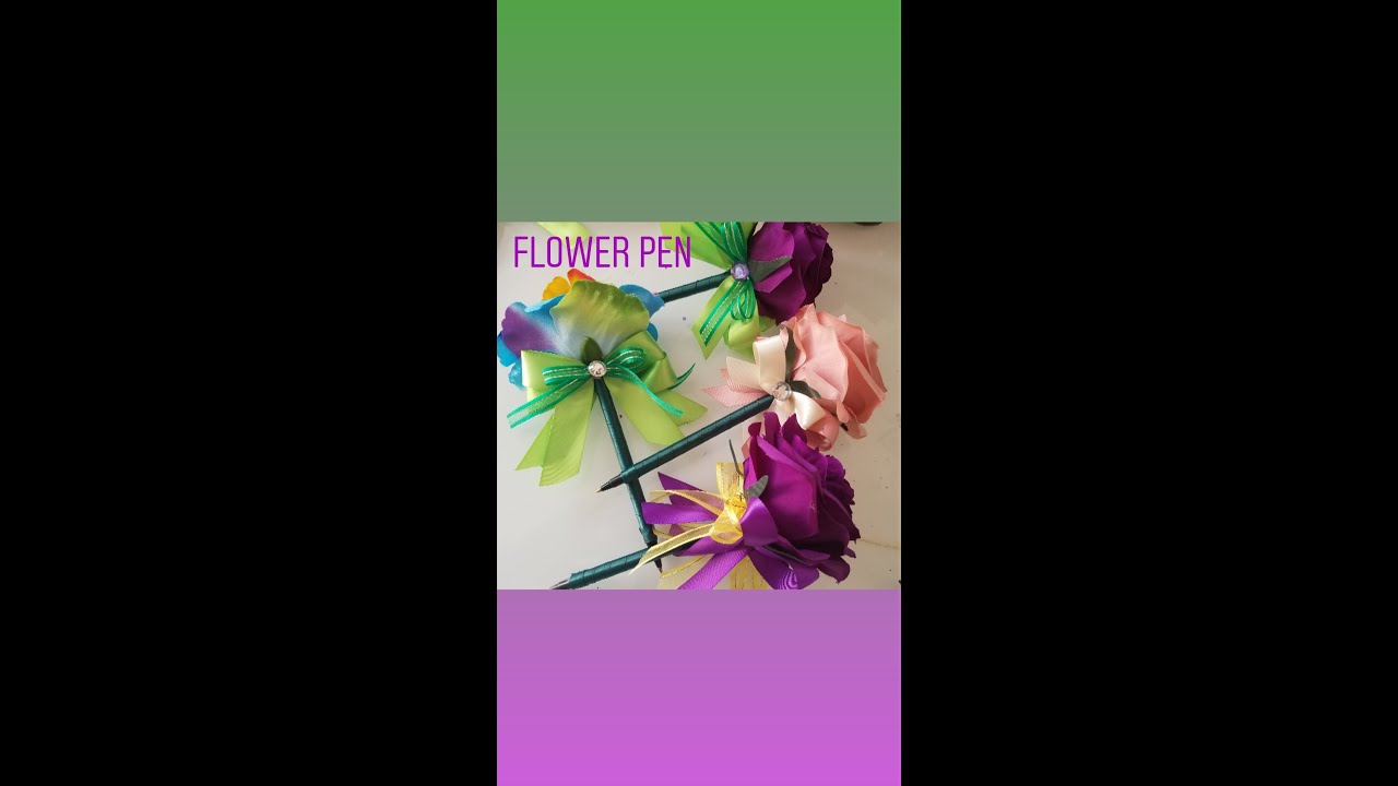 HOW TO MAKE A FLOWER PEN!!