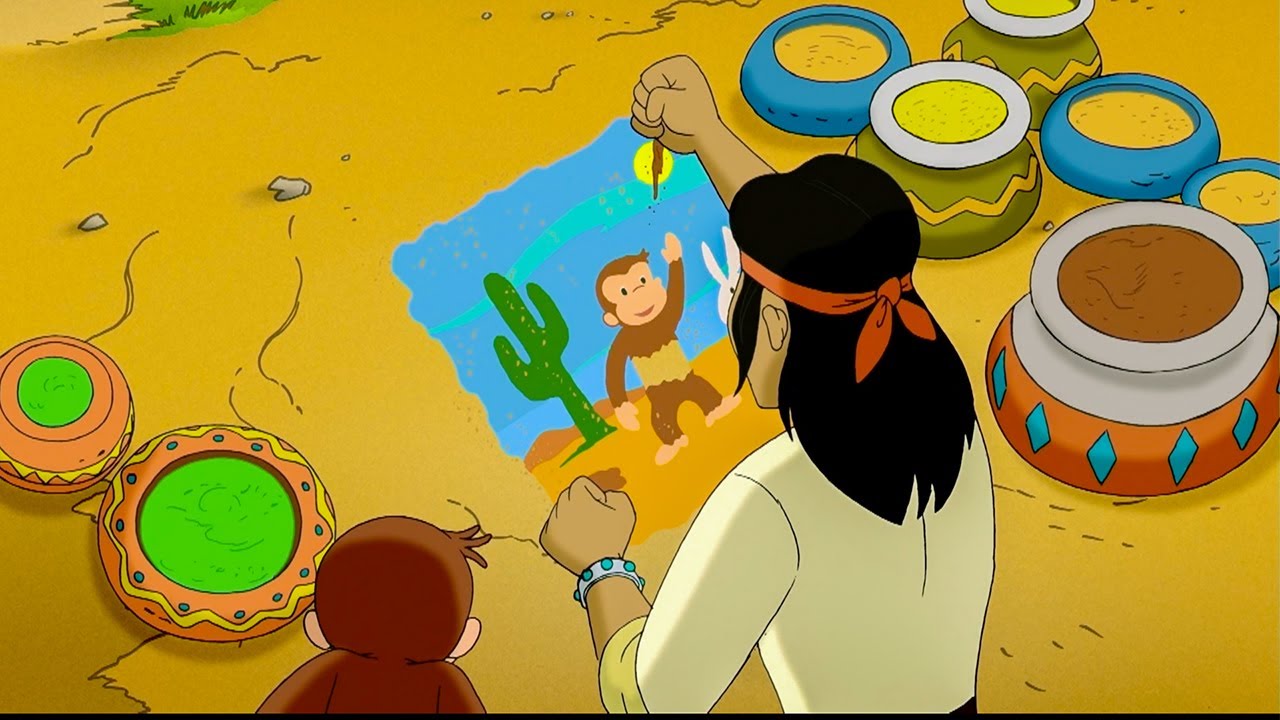 George Paints in the Desert!🌵🐵 Curious George | Animal Friends