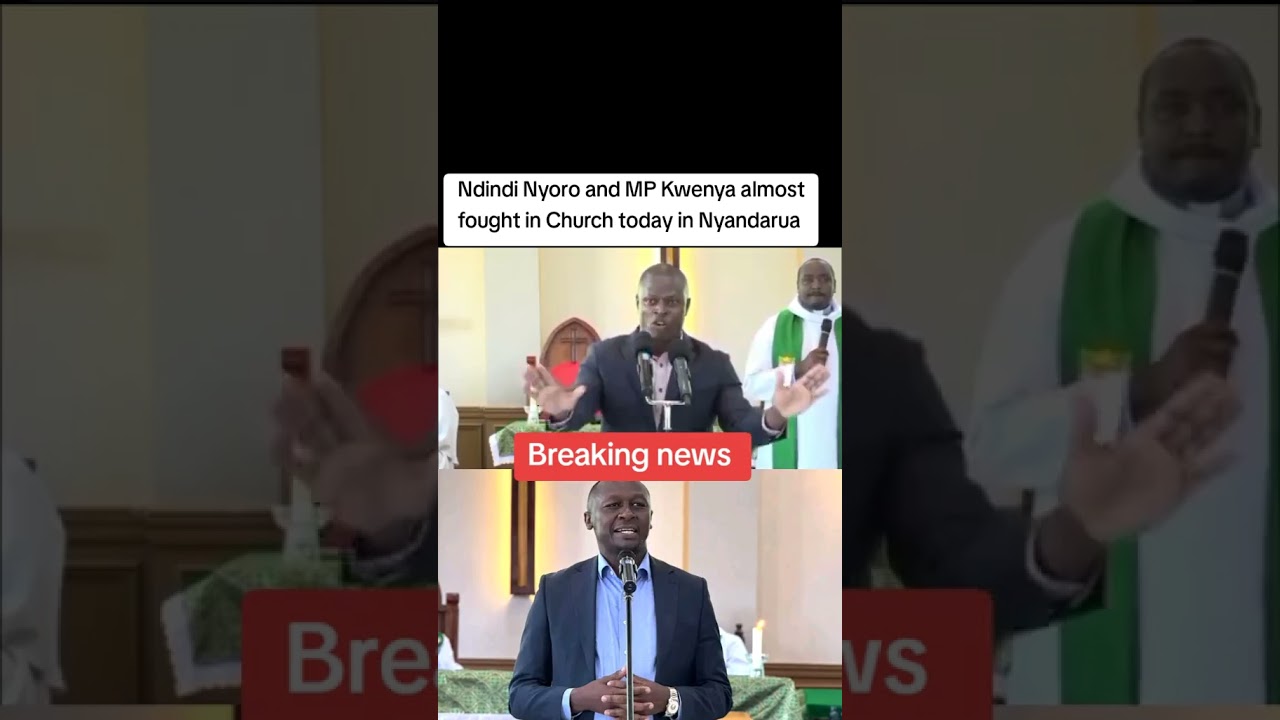 MP Ndindi Nyoro and MP Kwenya Thuku almost fight at St  Paul Engineer ACK Church after Ndindi Nyoro