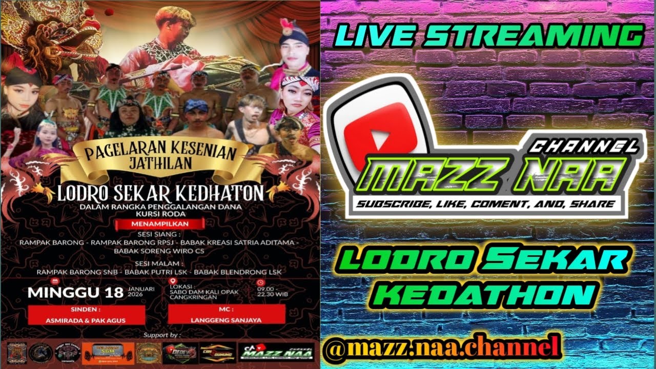 Livestreaming 🔴 Jathilan LODRO SEKAR KEDHATON 📍SABO DAM KALI OPAK CANGKRINGAN