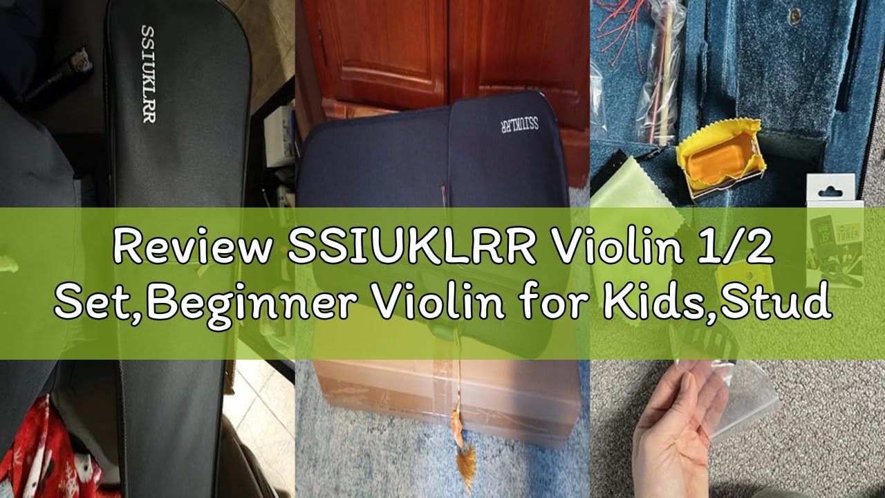 Review SSIUKLRR Violin 1/2 Set,Beginner Violin for Kids,Students,1/2 Violin with spruce,maple,pure e