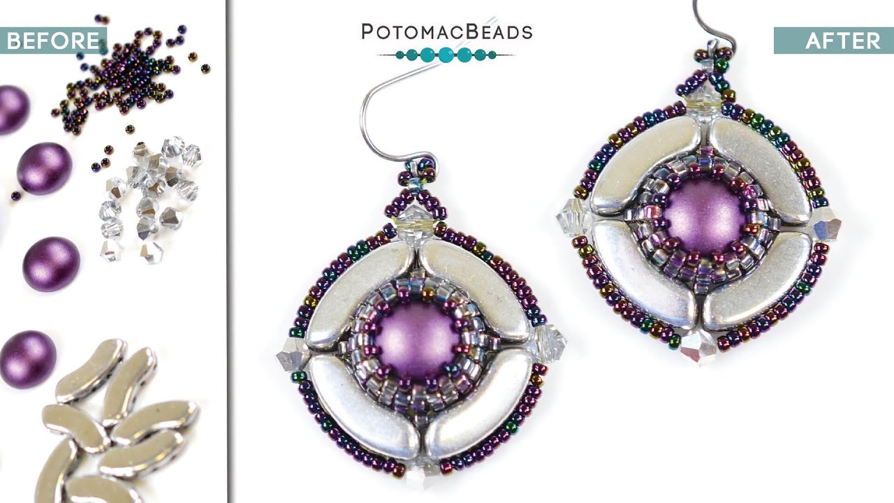 Shieldmaiden Earrings - DIY Jewelry Making Tutorial by PotomacBeads
