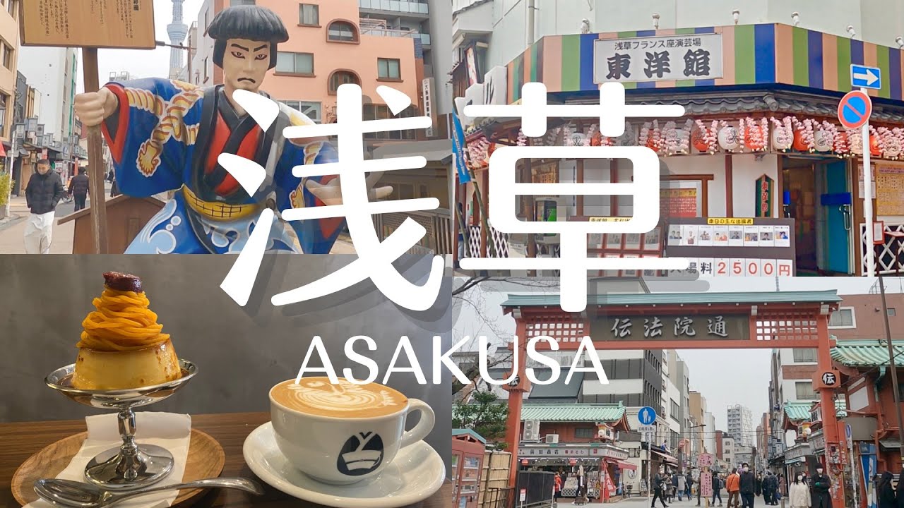 【vlog】浅草まるごと散策②  asakusa / tokyo / 浅草カフェ / 花やしき / 奥山おまいりまち / 伝法院通り / 新仲見世通り